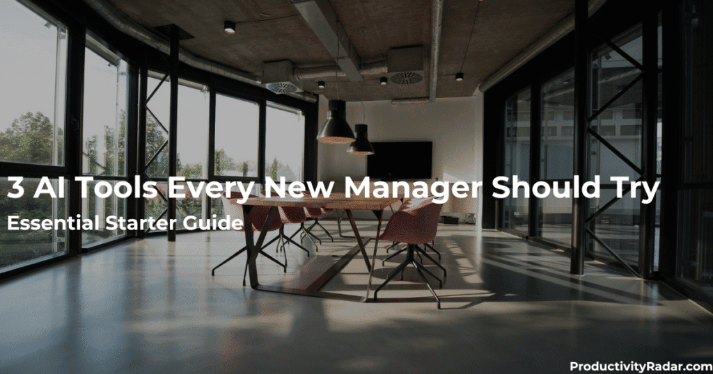 AI tools for new managers