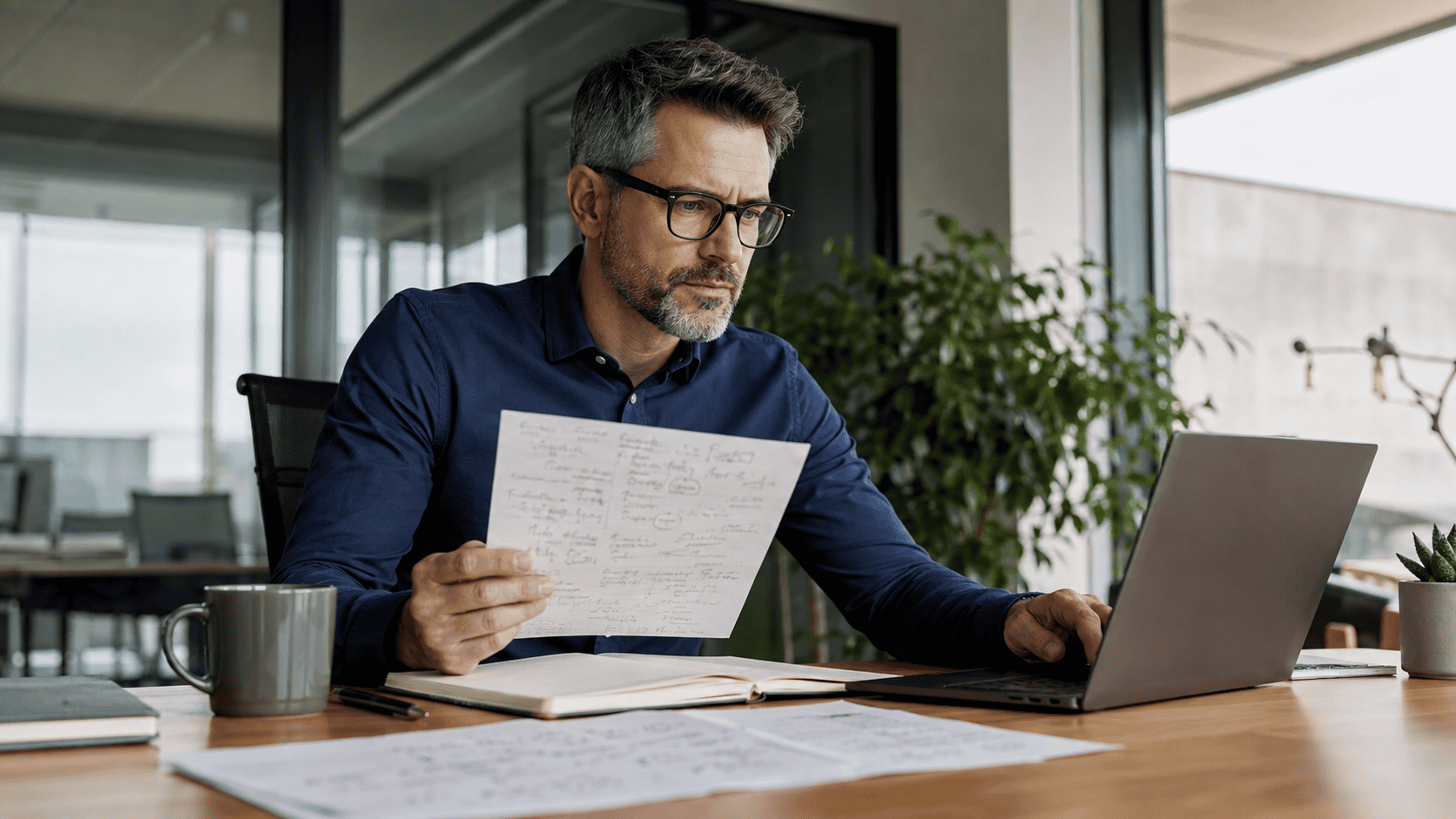 Lean minutes template on screen listing decisions and action items, the core of how to write meeting minutes